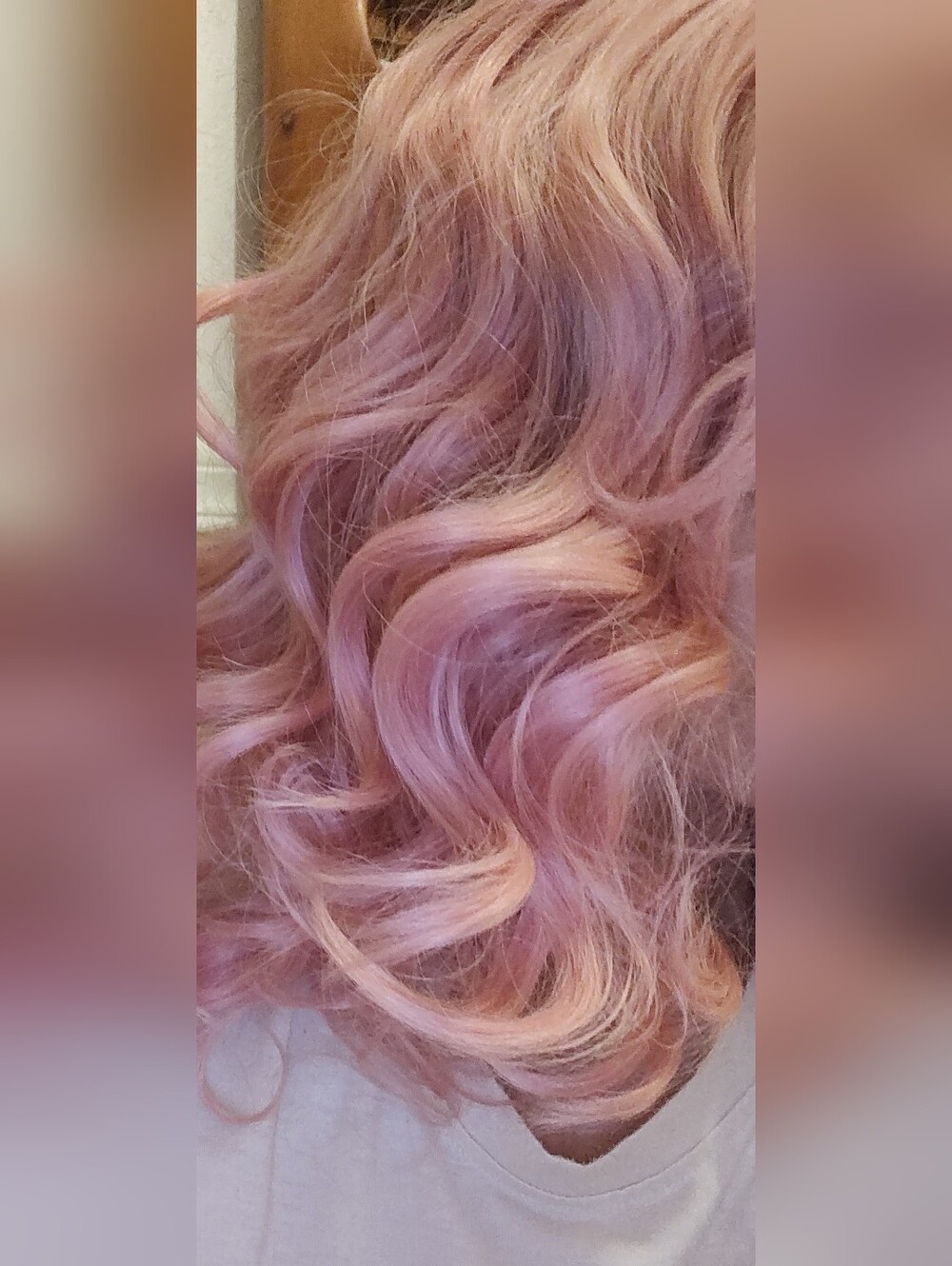 Pastel Pink 🩷 Women's 'Big Gorgeous Curls' Wig
